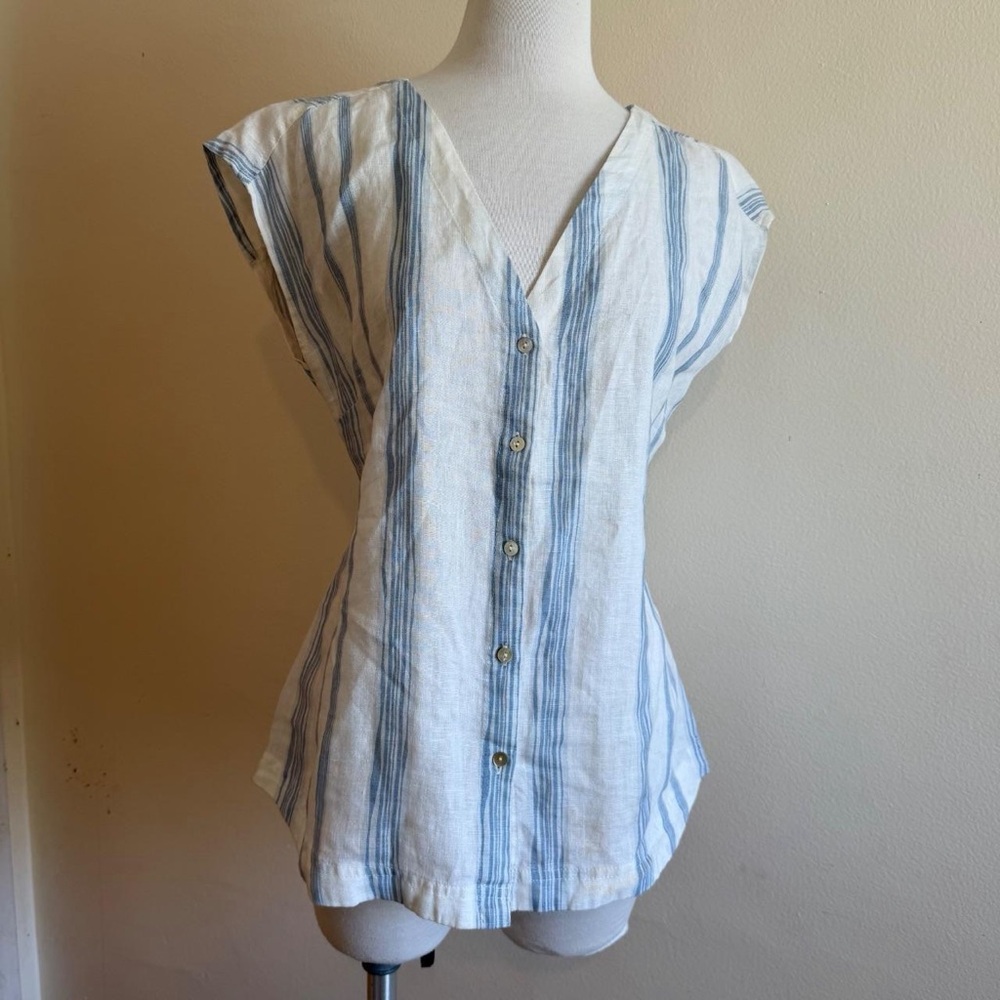 Malvin Striped Linen Top